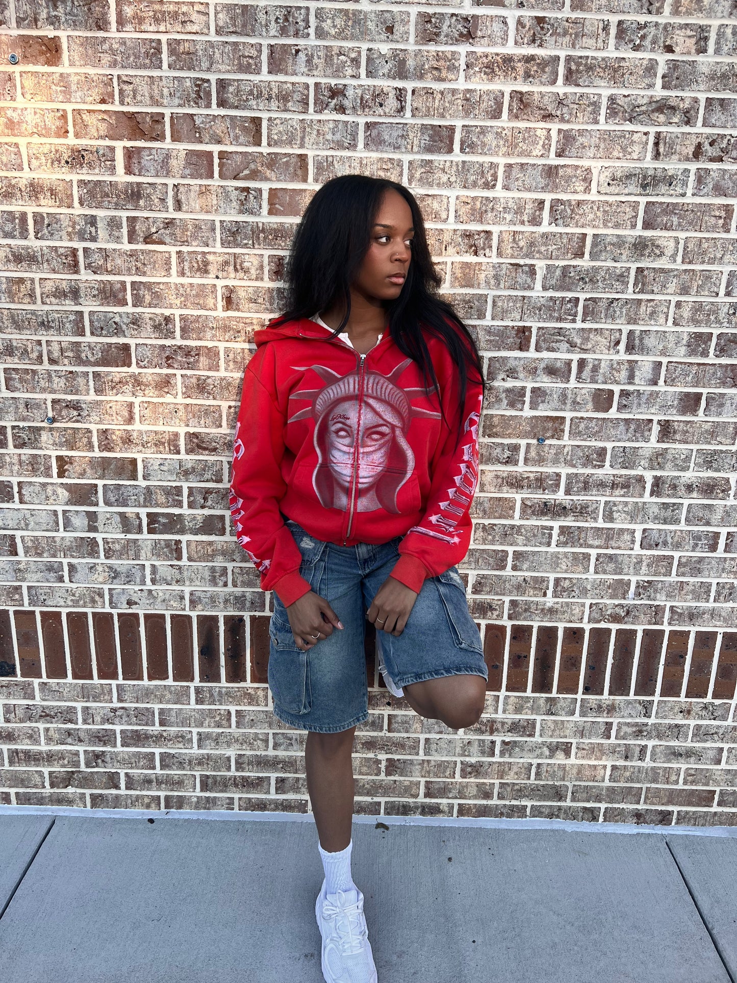 RED CHROME LIBERTY ZIPUP