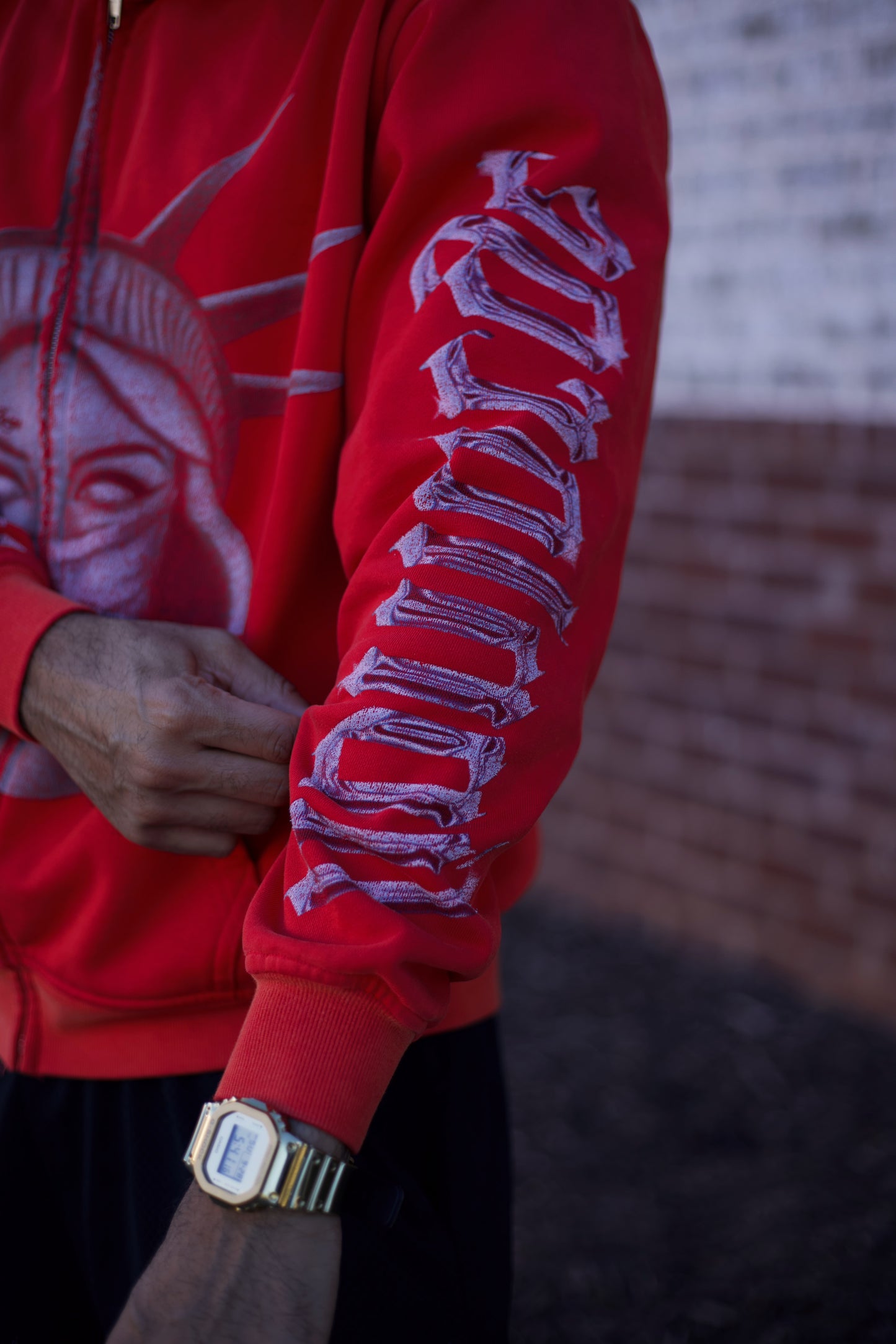 RED CHROME LIBERTY ZIPUP