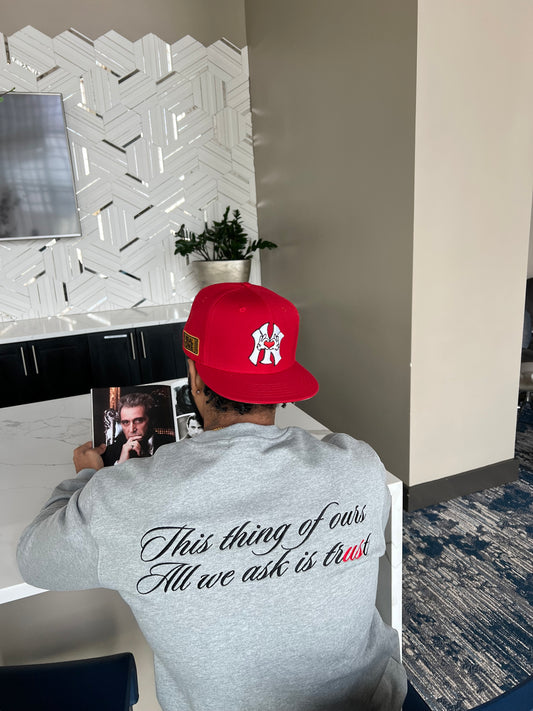 Omertà Gray Crew Neck