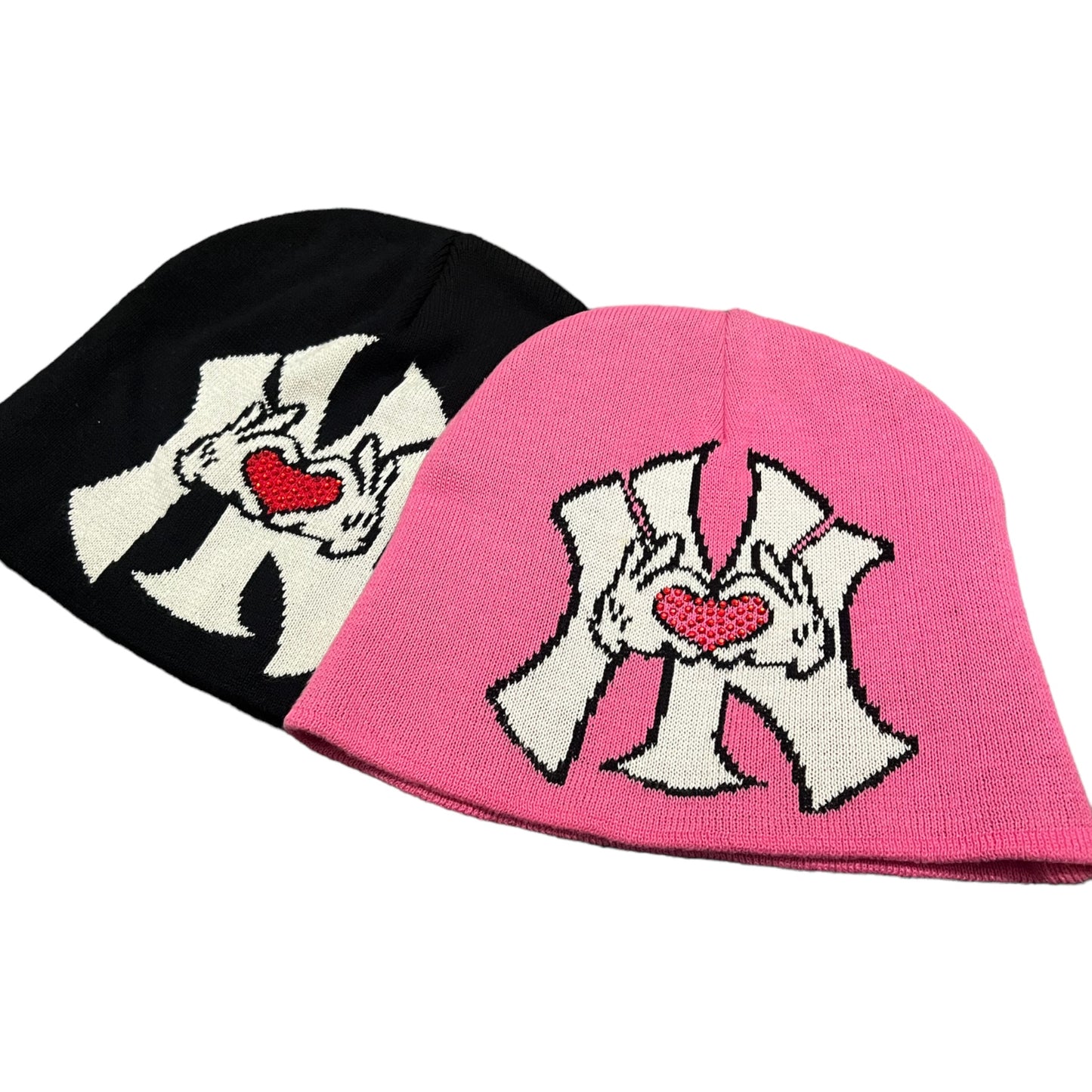 Rhinestone NYLOVE BEANIE