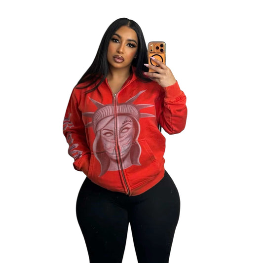 RED LIBERTY ZIPUP