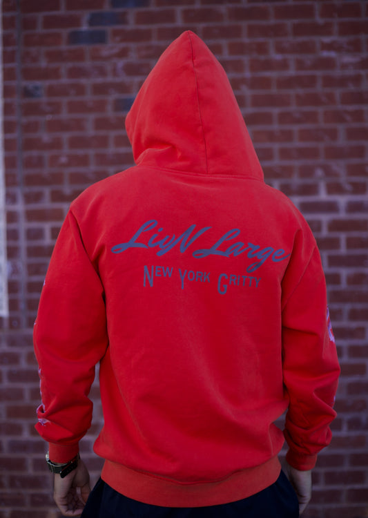 RED CHROME LIBERTY ZIPUP