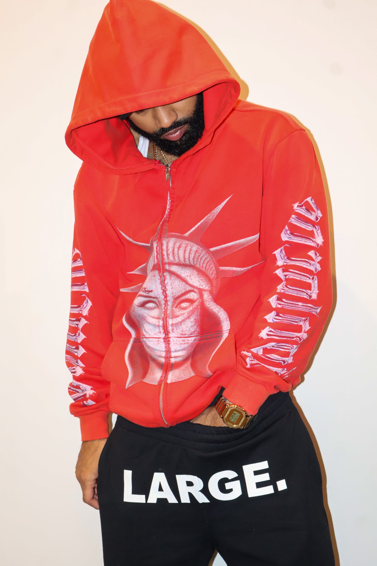 RED CHROME LIBERTY ZIPUP